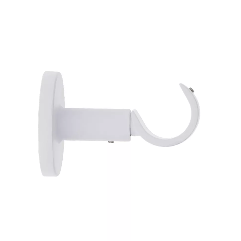 Support tringle fixe (L65 / D28 mm) Lino gouttière Blanc mat