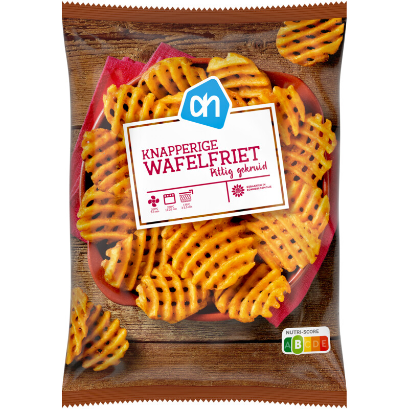 AH Knapperige wafelfriet pittig gekruid