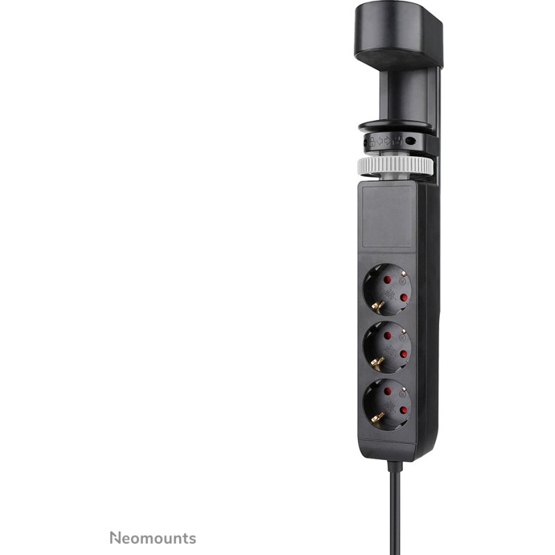 Neomounts DS22-840BL6 Multiprise de bureau avec pince et ports USB-C et USB-A - charge rapide