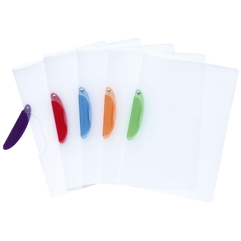 Exacompta Klemmhefter Clip Design, 5 Stück, A4, assortiert