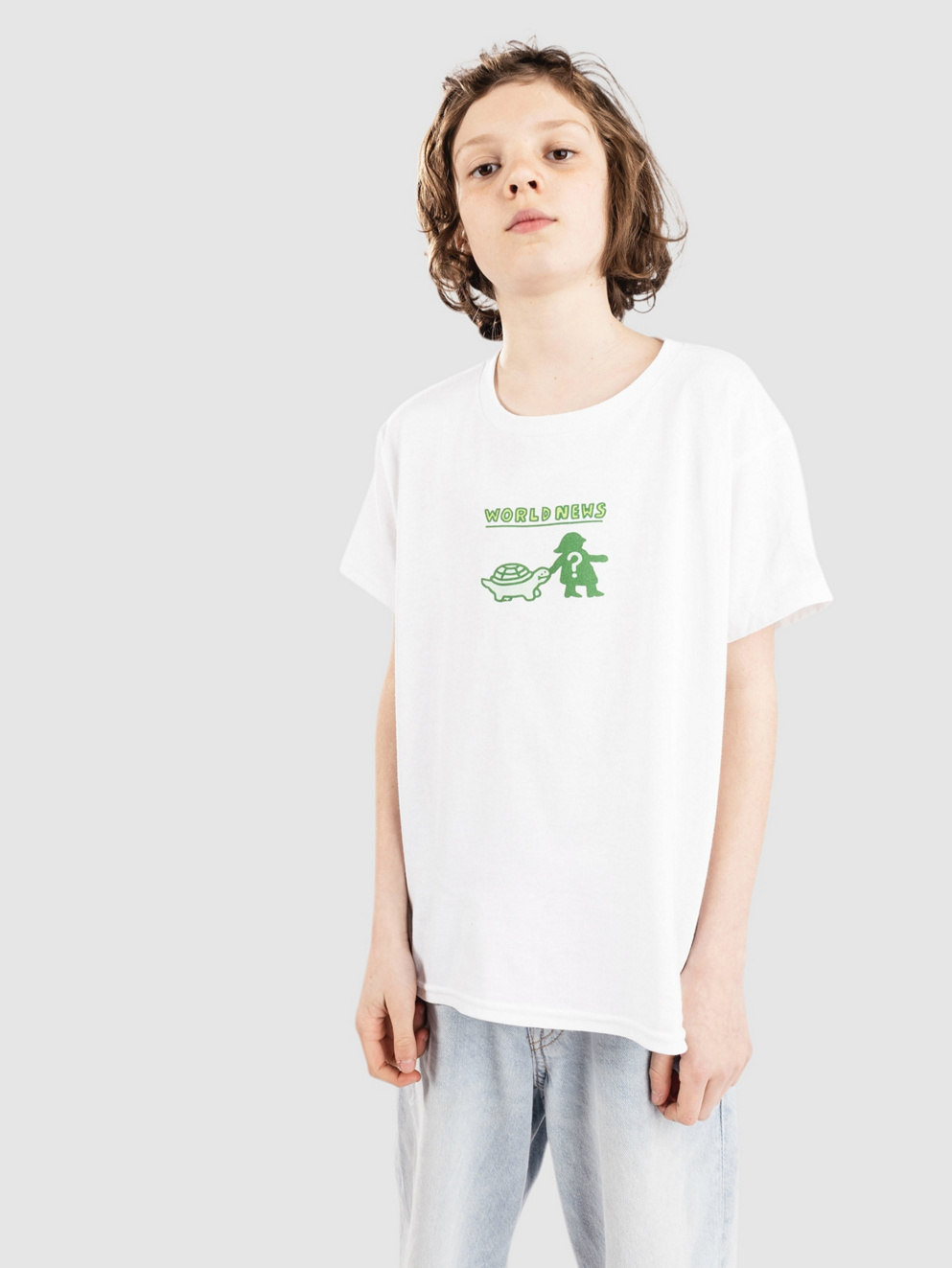 A.LAB World News Kids T-Shirt white
