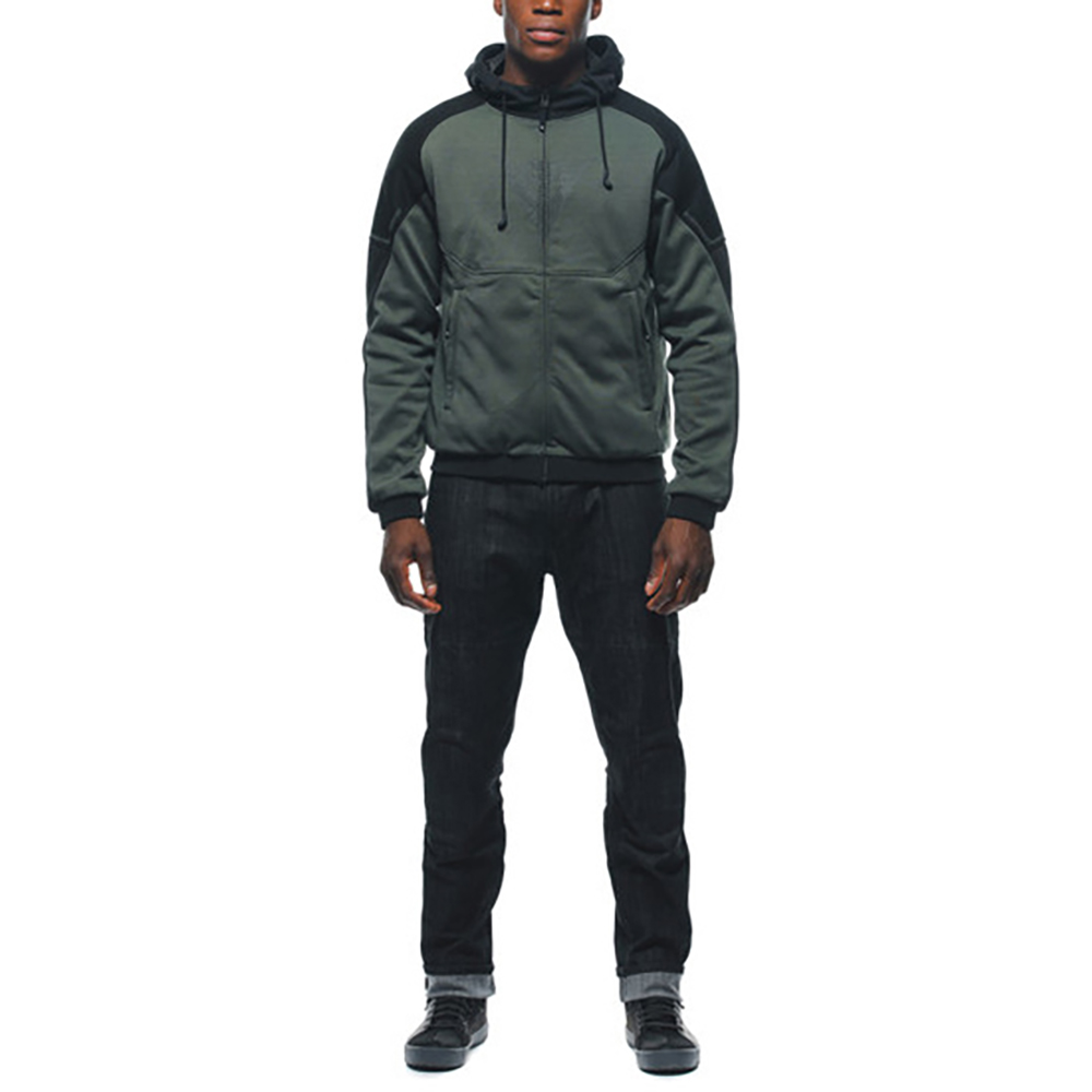Dainese - Sweat Daemon-x Safety Full Zip Kaki / Noir