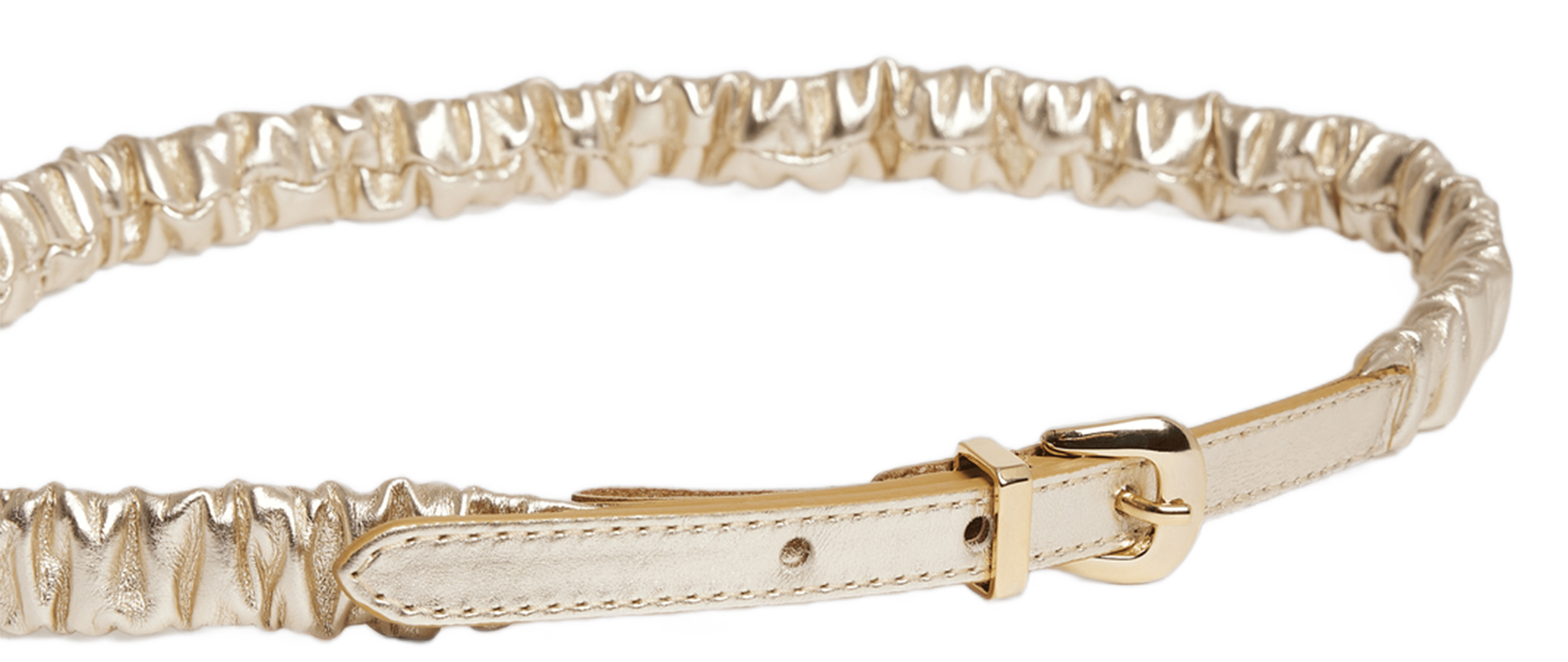 DEVI - Ceinture en cuir | Doré