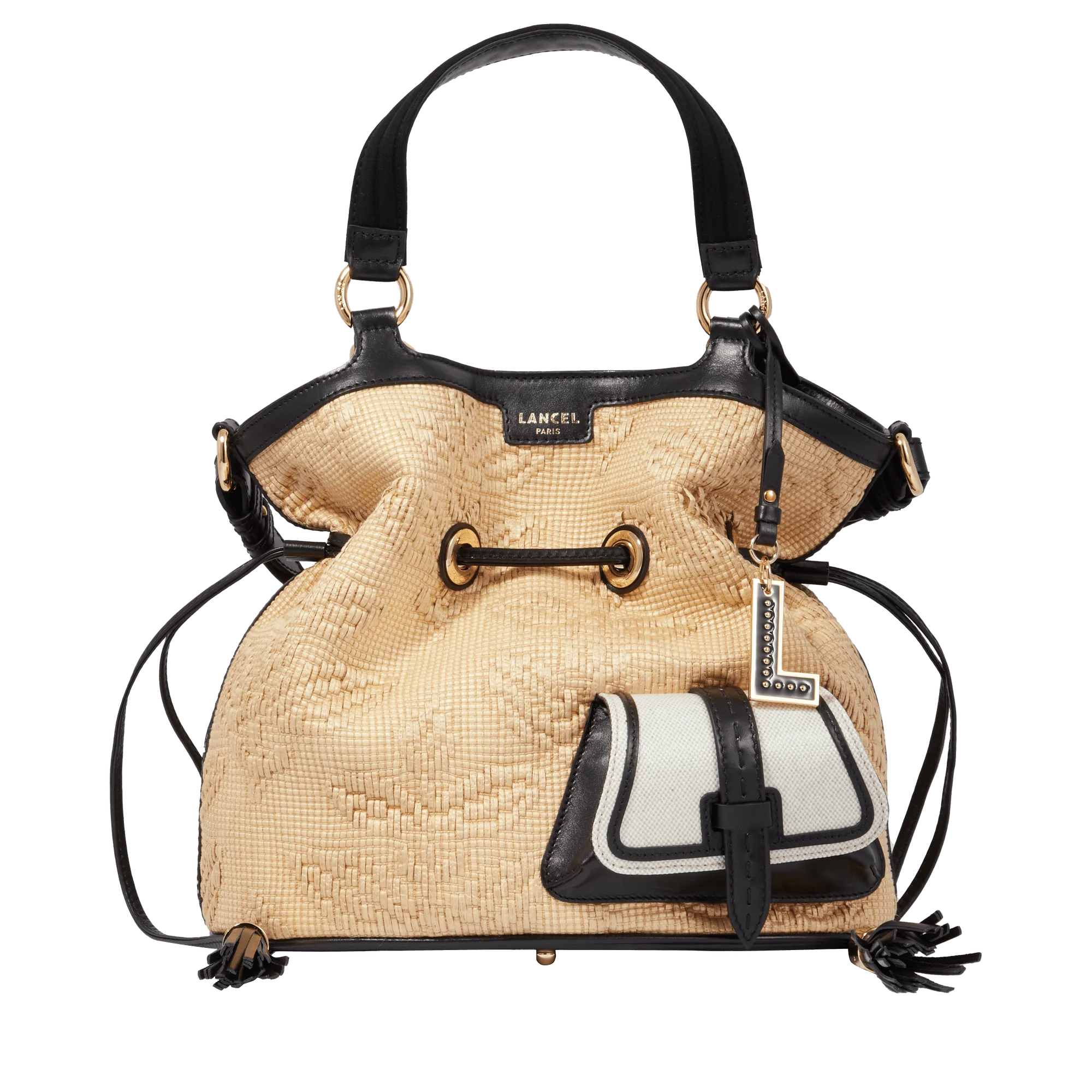 M bucket bag Premier Flirt de Lancel-Naturel/Noir