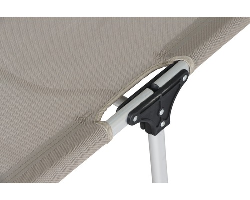 Siena Garden XXL ligstoel, taupe stof