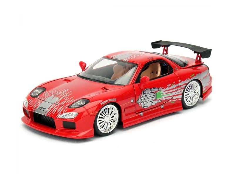 Jada Toys Sportwagen Fast & Furious Mazda RX-7 1:24 Mazda RX-7 Sammlermodell im Massstab 1:24