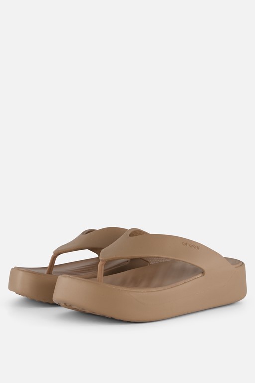 Crocs Getaway Platform Flip Slippers bruin Rubber