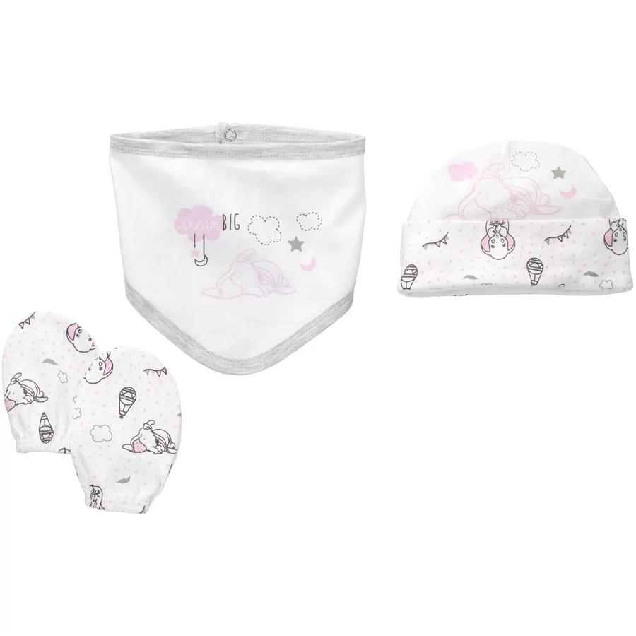 5tlg Set Baby Sweets meets  weiß grau