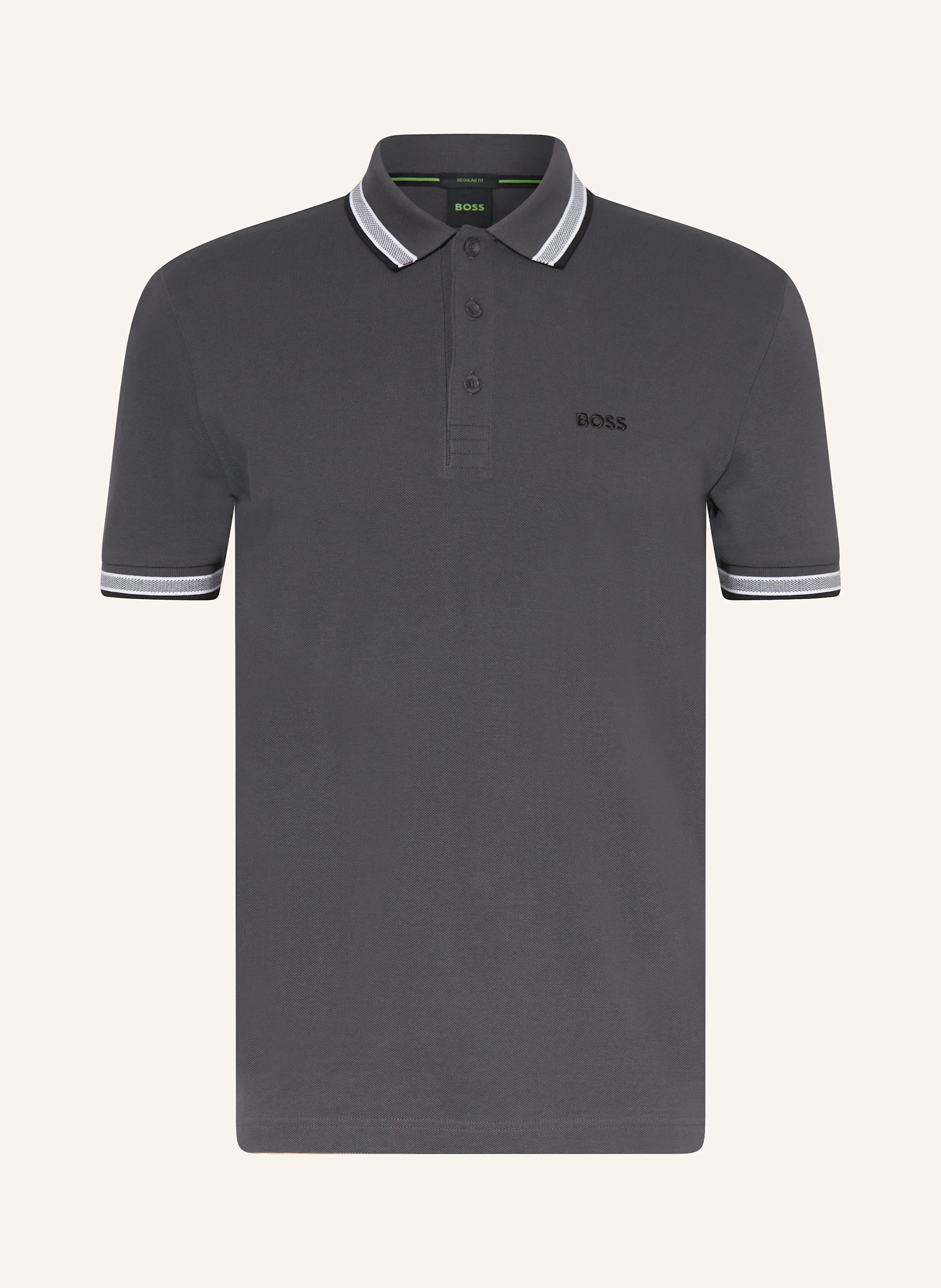 BOSS Piqué-Poloshirt PADDY CURVED Regular Fit