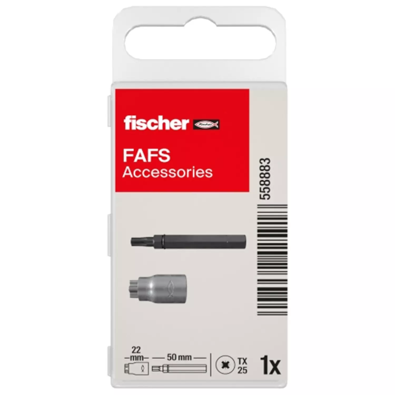 Fischer 558883 Montage tool en bit voor stelschroef in kunststof box - FAFS