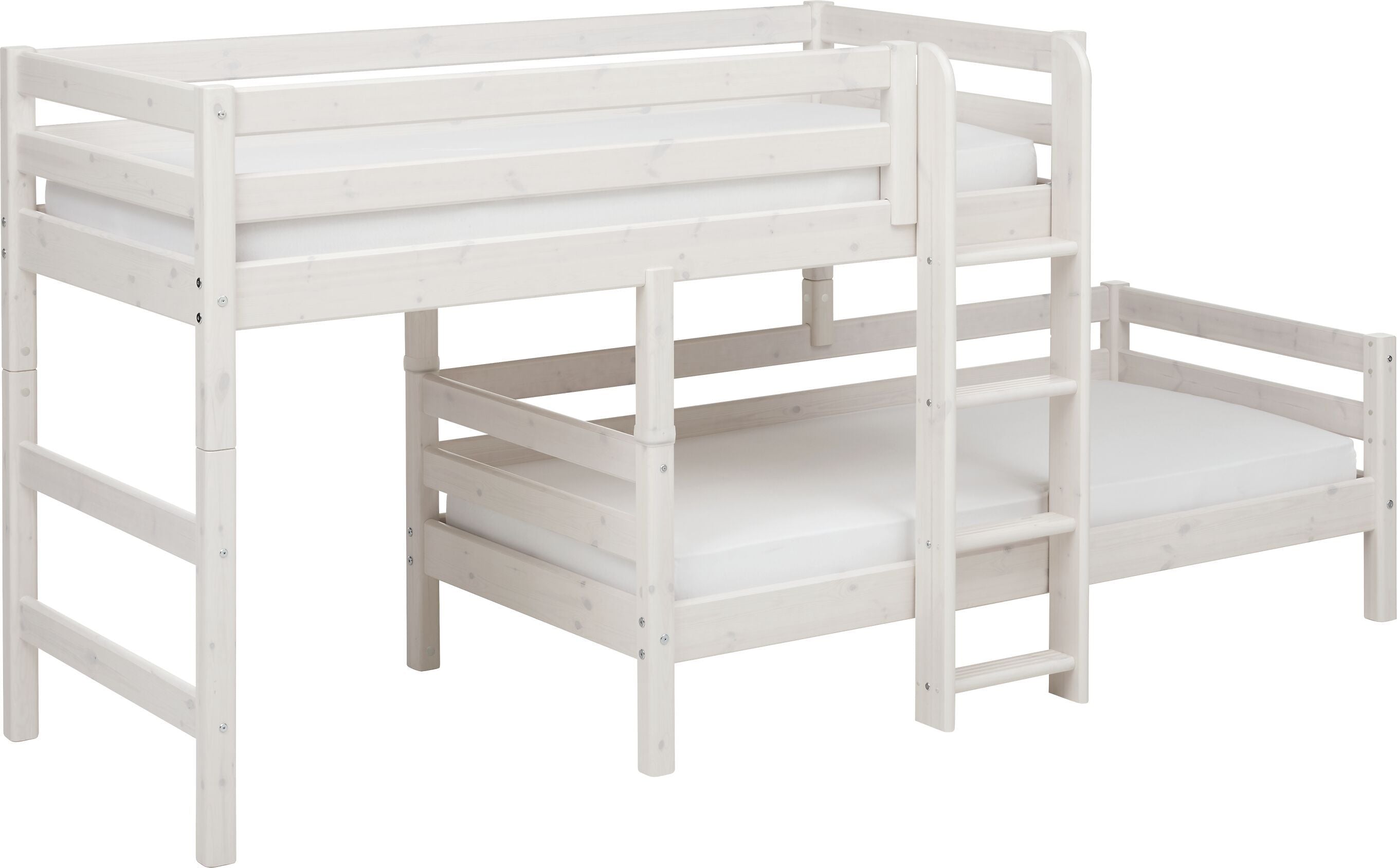 Flexa CLASSIC Bettkombination - White Wash / H: 143.0 cm