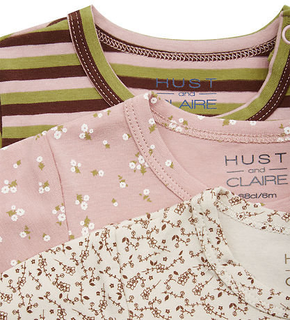 Hust and Claire Body l/æ - 3-pak - Blåe - Dusty Rose