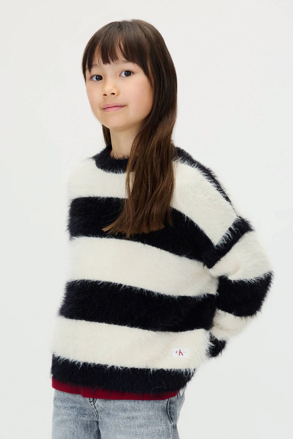 Calvin Klein sweater zwart gebreid