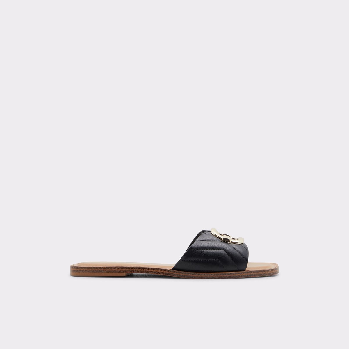 Qelajar Black Women Flat Sandals