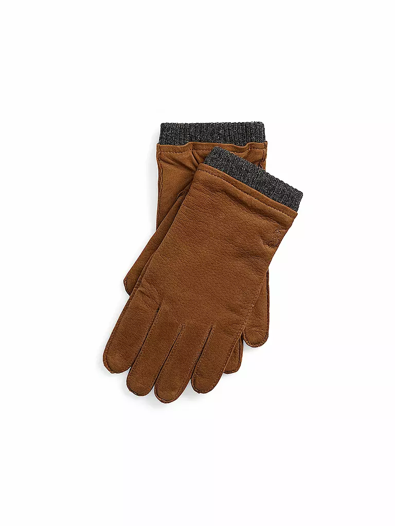POLO RALPH LAUREN Lederhandschuhe braun