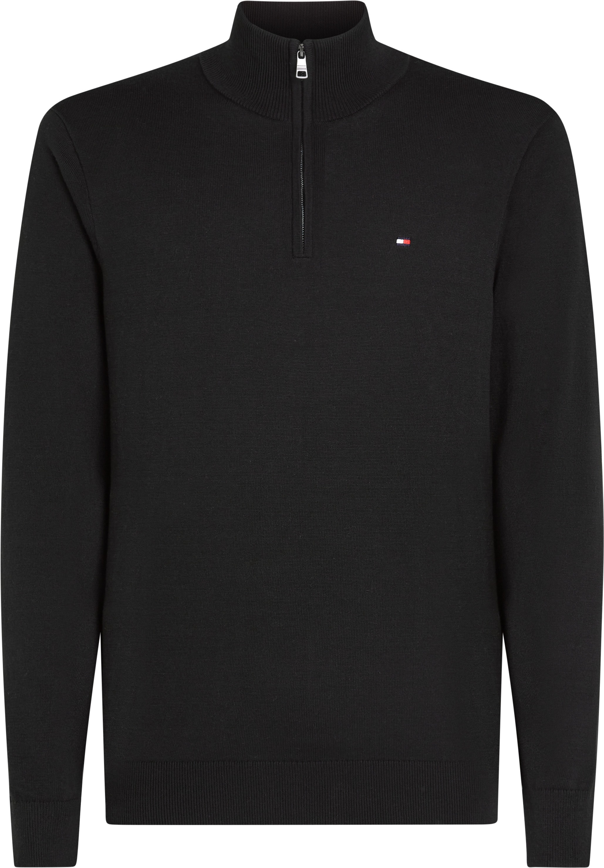 Tommy Hilfiger Big & Tall Stehkragenpullover »BT-ESSENTIAL COTTON ZIP MOCK-B«, Grossen Grössen