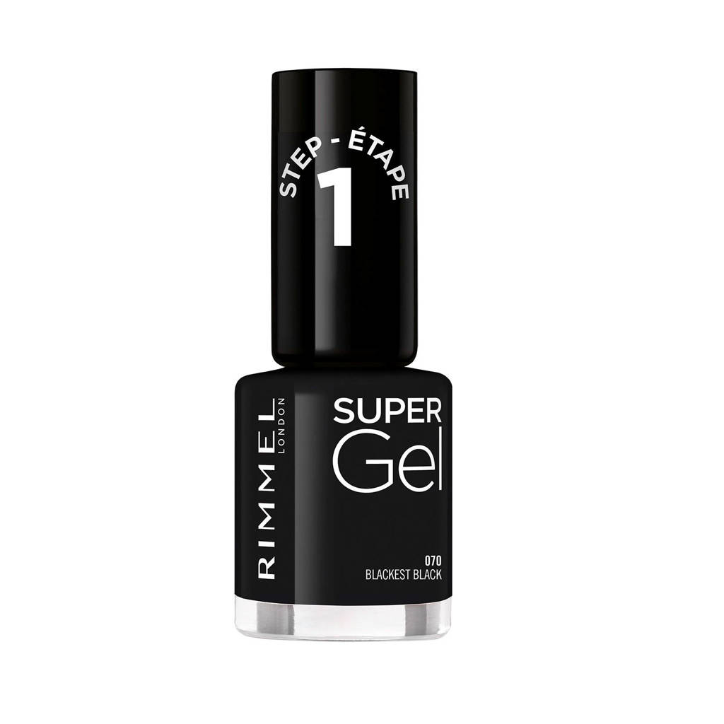 Prima nagellak.SuperGel Gel nagellak - 070 Blackest Black
