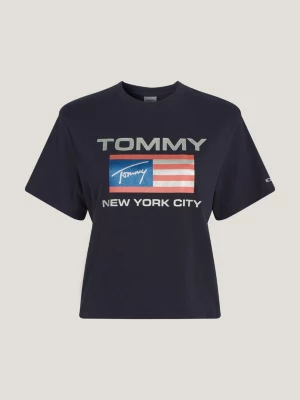 Camiseta de corte clássico com logo moderno