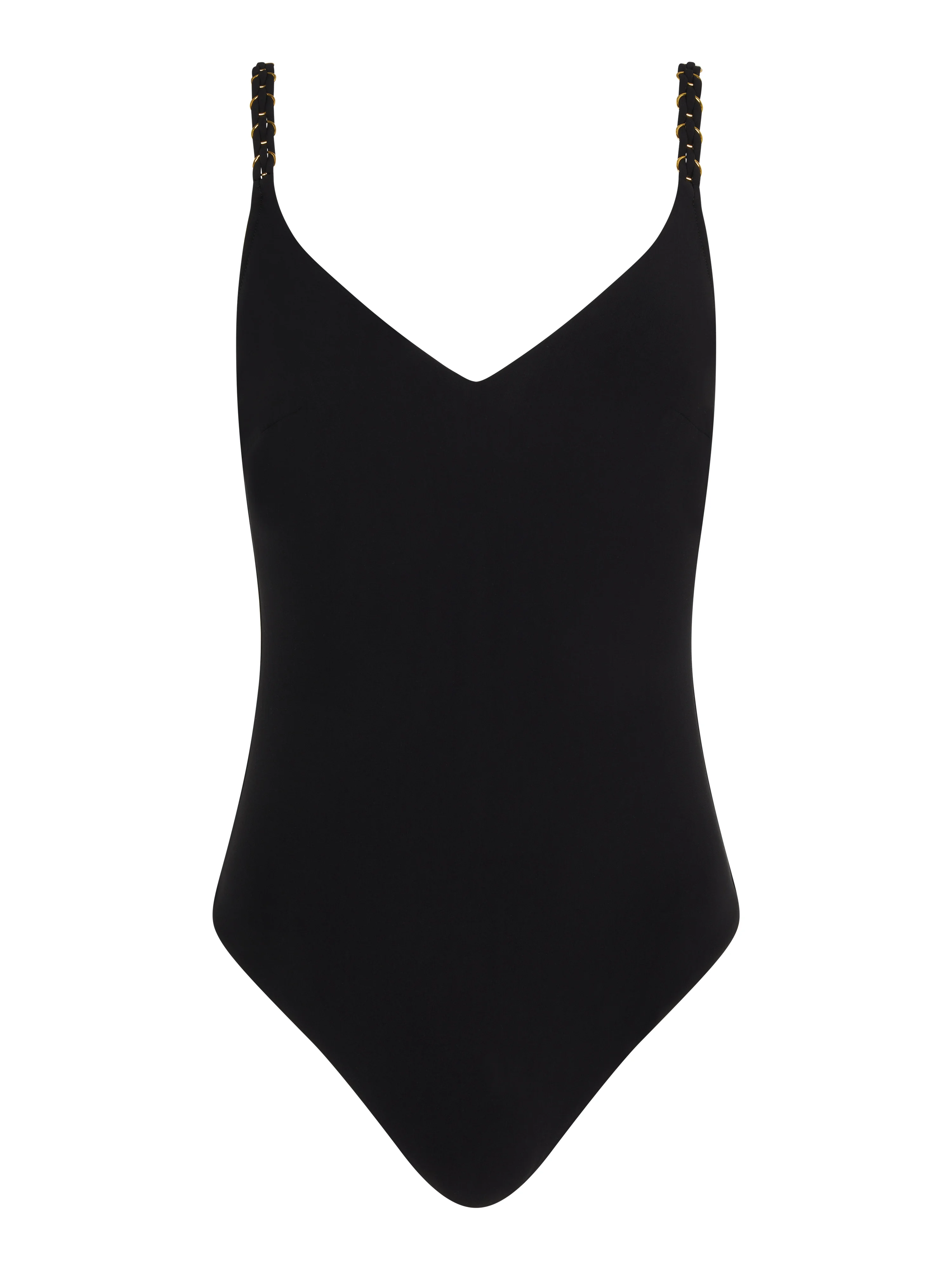 EMBLEM - Maillot de bain 1 pièce sans armature triangle coques spacer | Noir