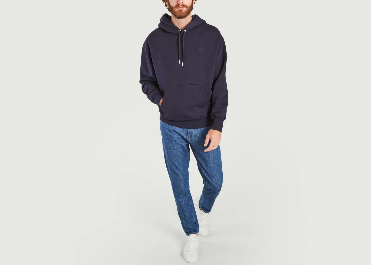 Hoodie AMI de coeur en coton biologique AMI Paris