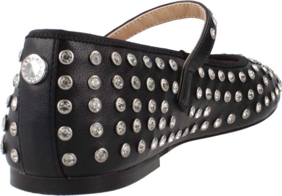 STEVE MADDEN Ballerina met riempjes 'Vinetta-R' zwart zilver transparant