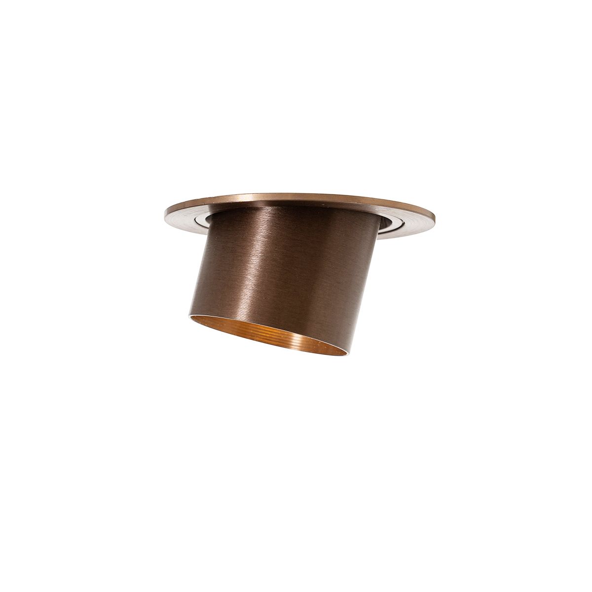 Smart inbouwspot donkerbrons rond kantelbaar incl. Wifi GU10 50mm - Installa