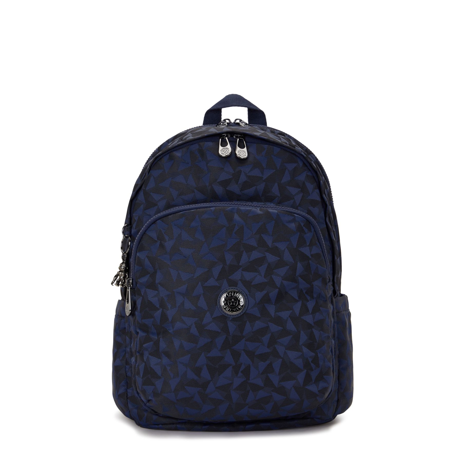 DELIA M Grand sac à dos avec compartiment matelassé pour ordinateur portable - Endless Navy Jacquard