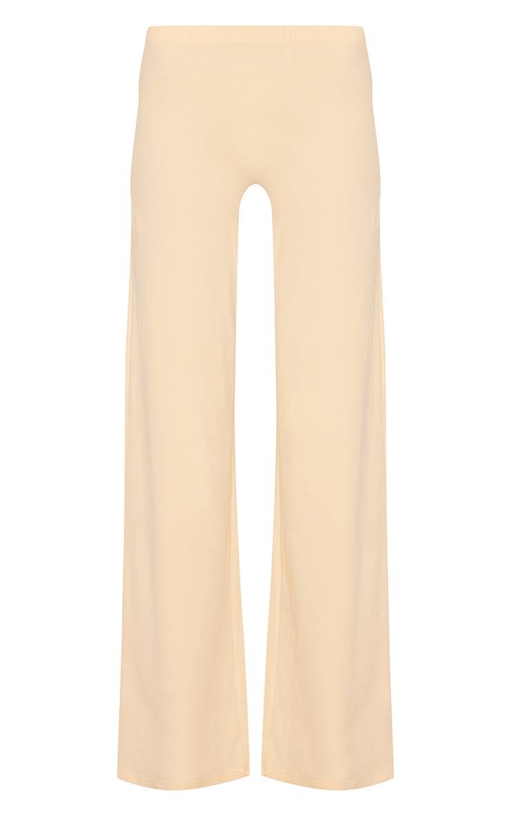 Butter Yellow Pantalon De Détente Droit Taille Basse En Coton Doux