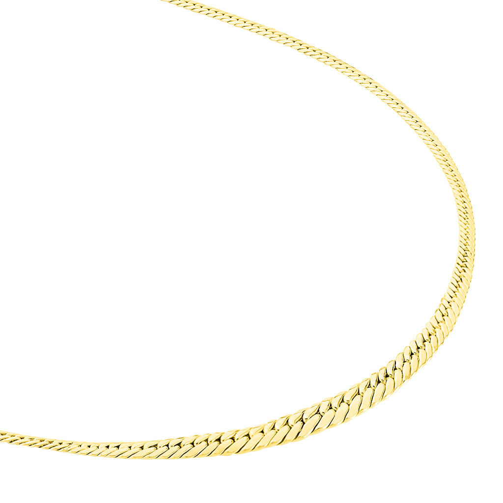 Collier Maille Anglaise Chute Or Jaune
