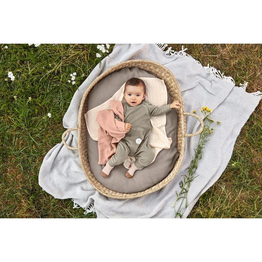 LÄSSIG Mulltücher L 2er Pack rose 80 x 80 cm