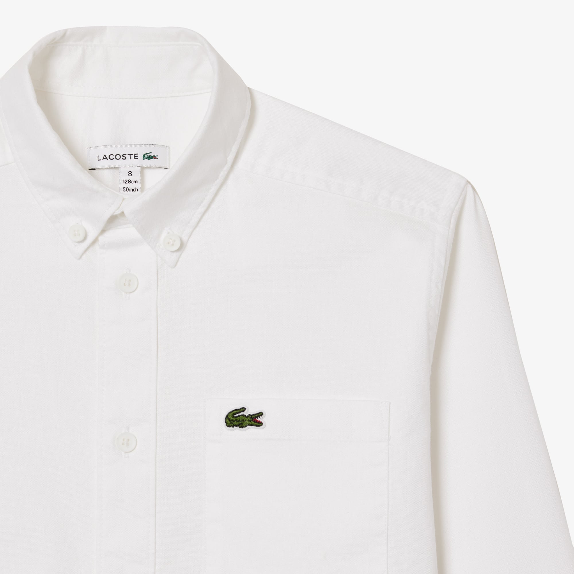 Chemise enfant Lacoste avec poches contrastées sur le devant T-Shirts & Chemises - Blanc - Lacoste - Enfant
