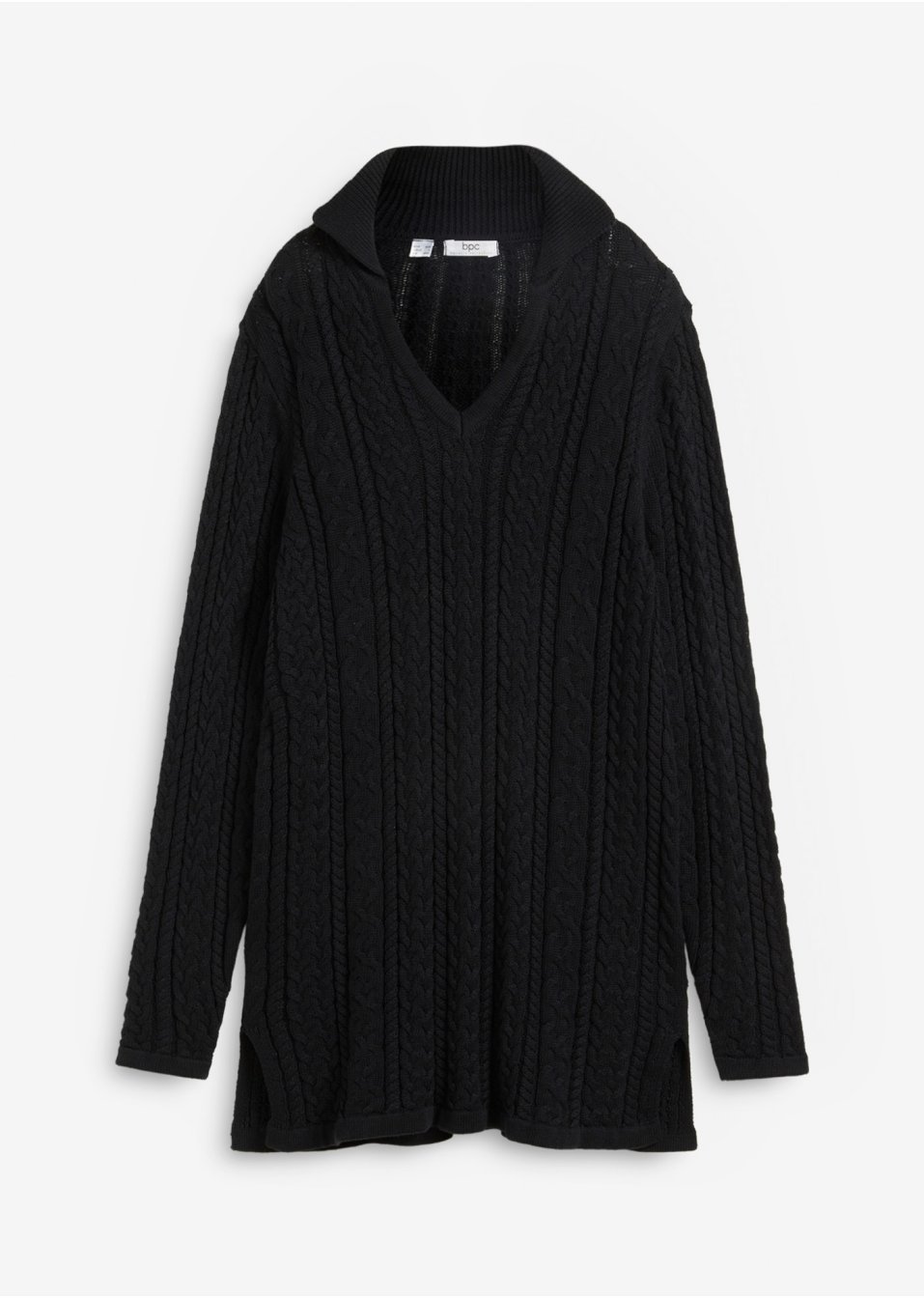 Pull ample en coton avec col polo
