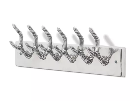 Cintre-portemanteau en aluminium Argent