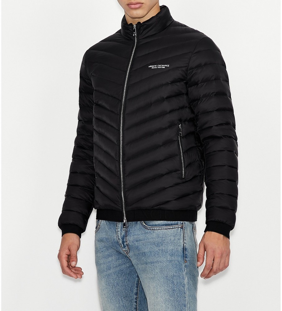 Jaqueta de plumas leve Armani Exchange preta
