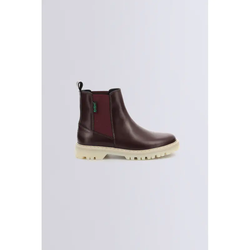 KICK DECKFIT BORDEAUX BOOTS Cuir Femme