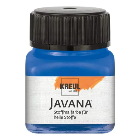 Javana Stoffmalfarbe für helle Stoffe, 20 ml Glas in royalblau