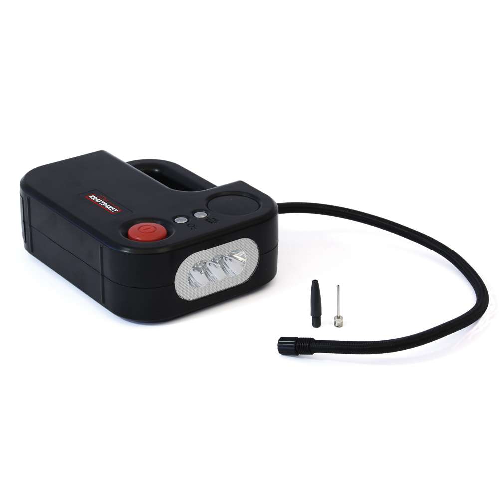 Dino Kraftpaket 2in1 Kompressor mit Taschenlampe 12 V / 120 W