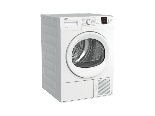 Beko DS8433GX0 - Tørremaskine - bredde: 59.7 cm - dybde: 56.8 cm - højde: 84.6 cm - frontbetjening - hvid