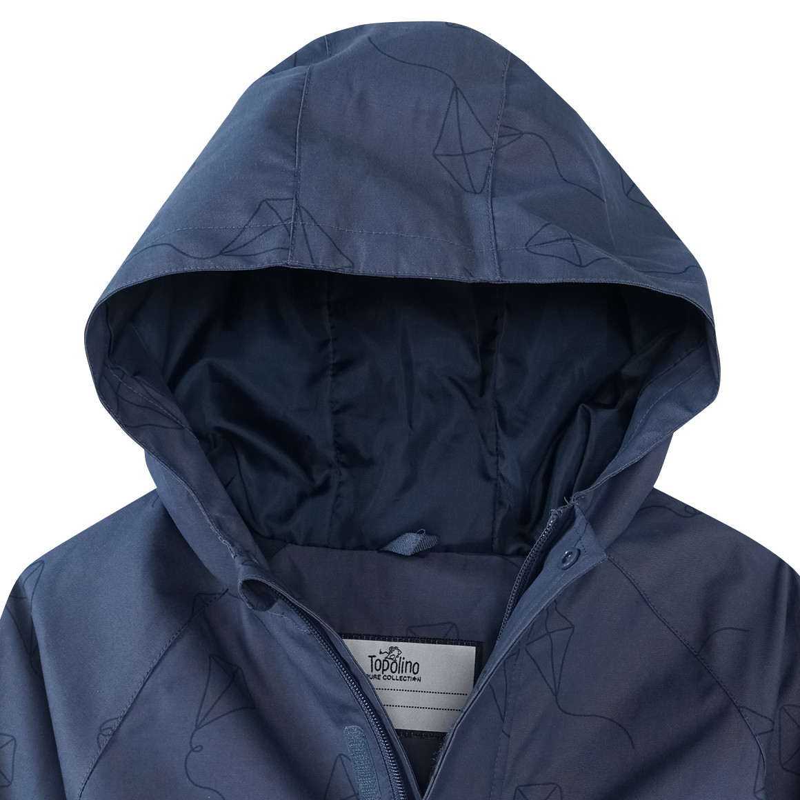 Topolino Pure Collection Jungen Regenjacke mit Drachen-Allover blau