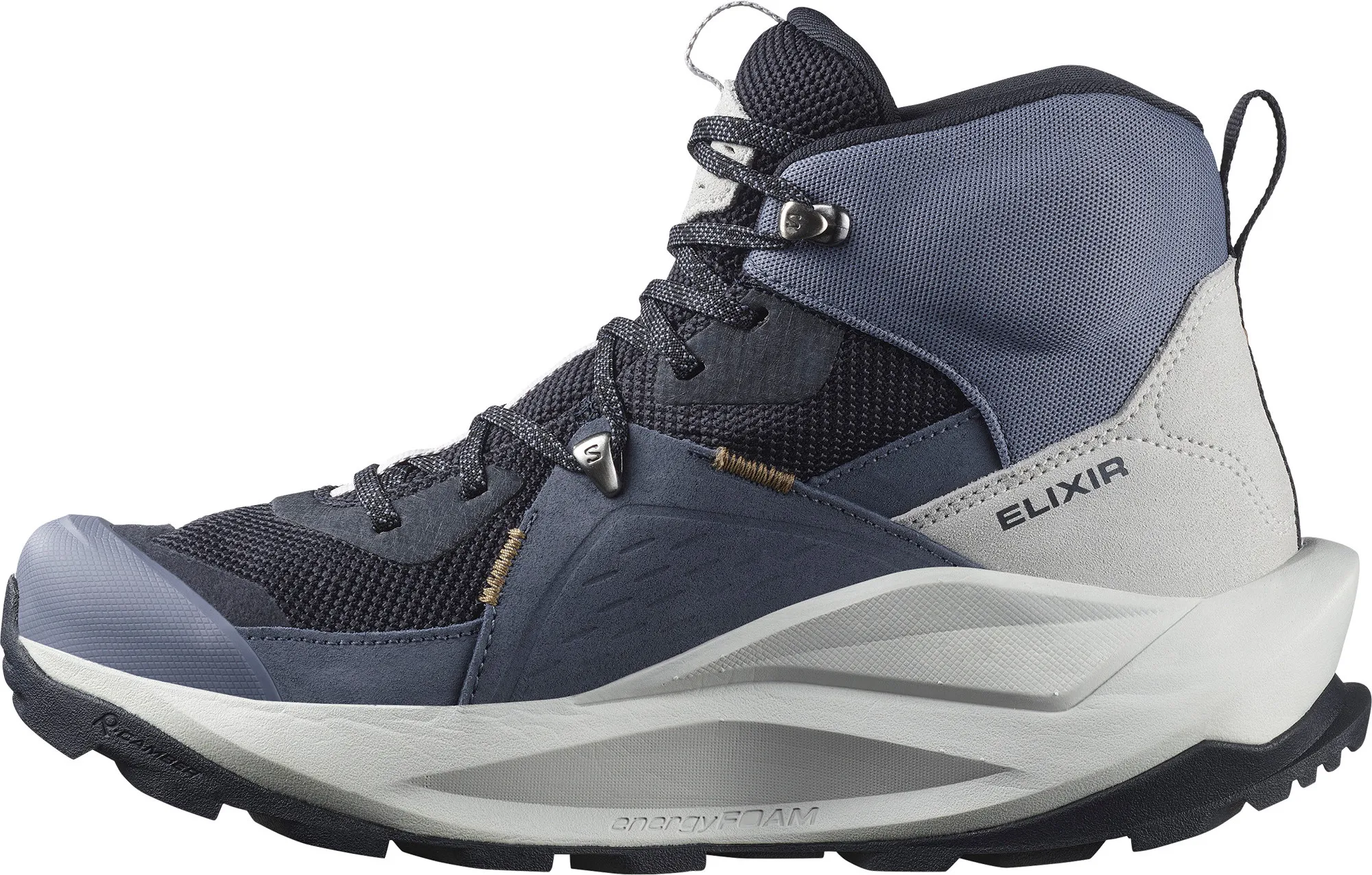 Salomon Men's Elixir Mid GORE-TEX Dark Navy/Grisaille/Gray Violet 100