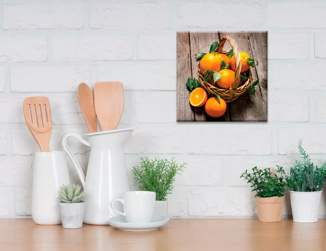 Wandbild 30 x 30 cm Fresh Oranges IV