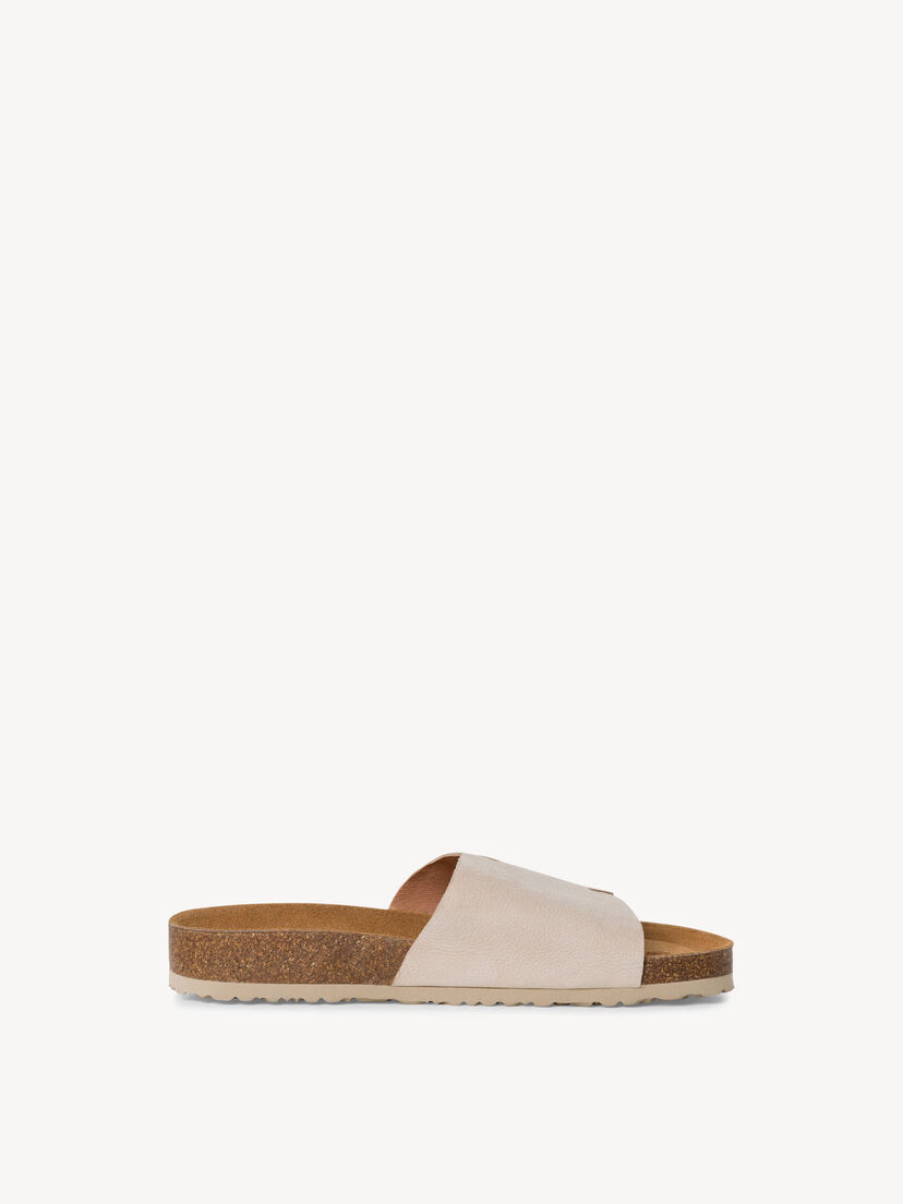 Leren Slipper - beige