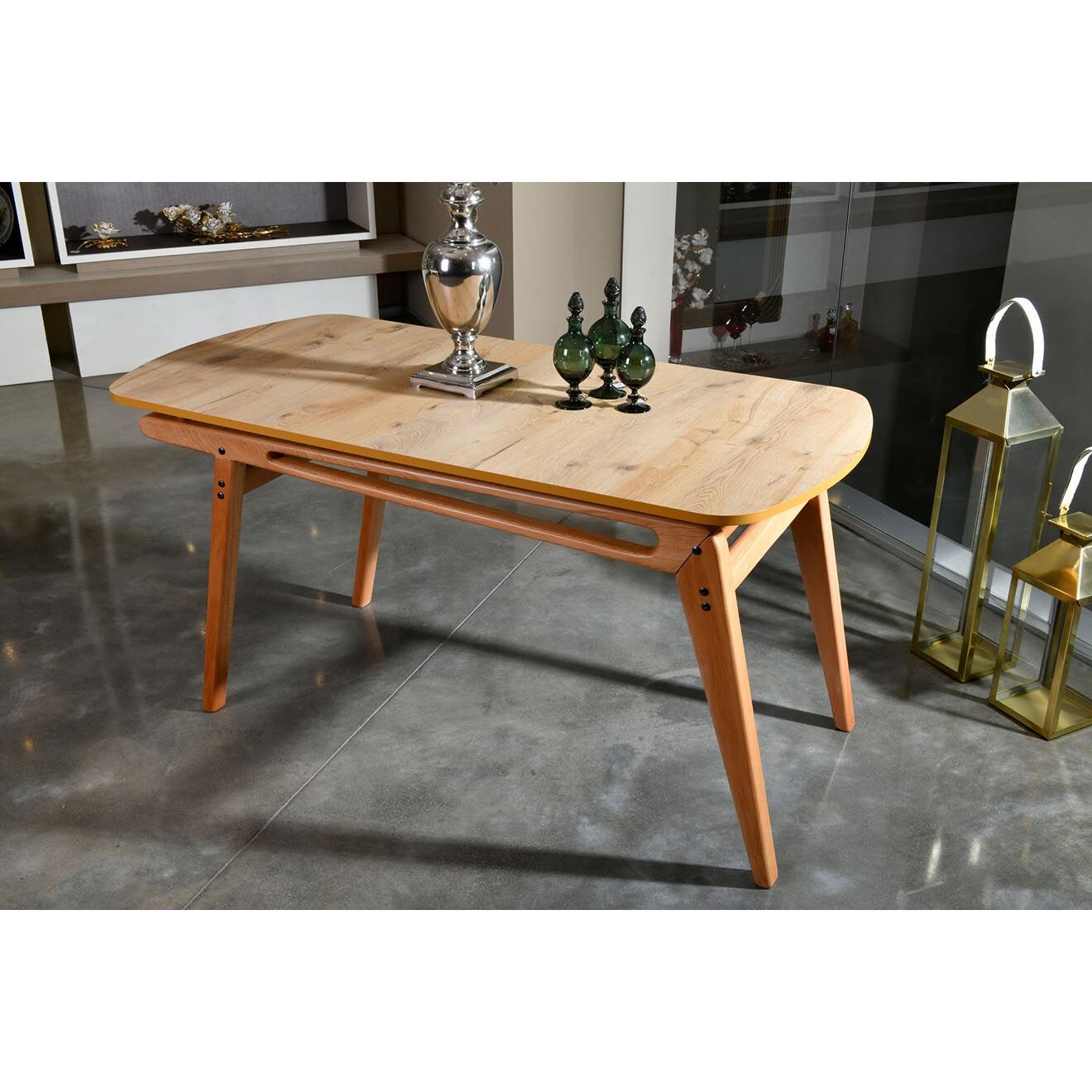 Wooden Art Table Palace beige - 160x75x80 cm