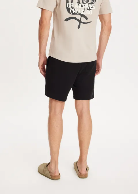 Basic sweat short zwart (ZWART)