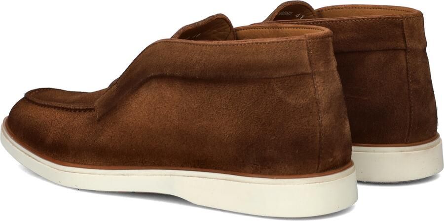 Nelson suede instappers cognac
