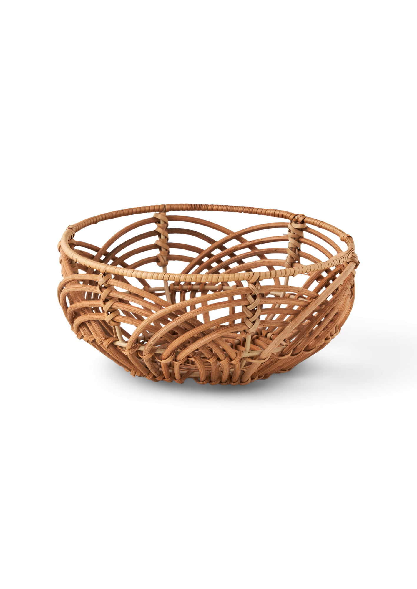 Brødkurv | Rattan. Ø25 x 10 cm. | Nature