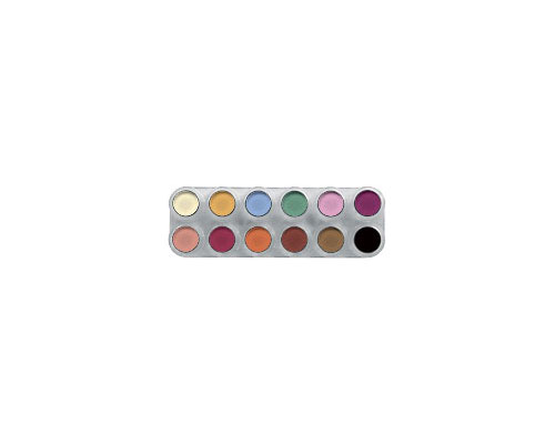 Grimas - Rouge/Lidschatten Palette 12 Farben