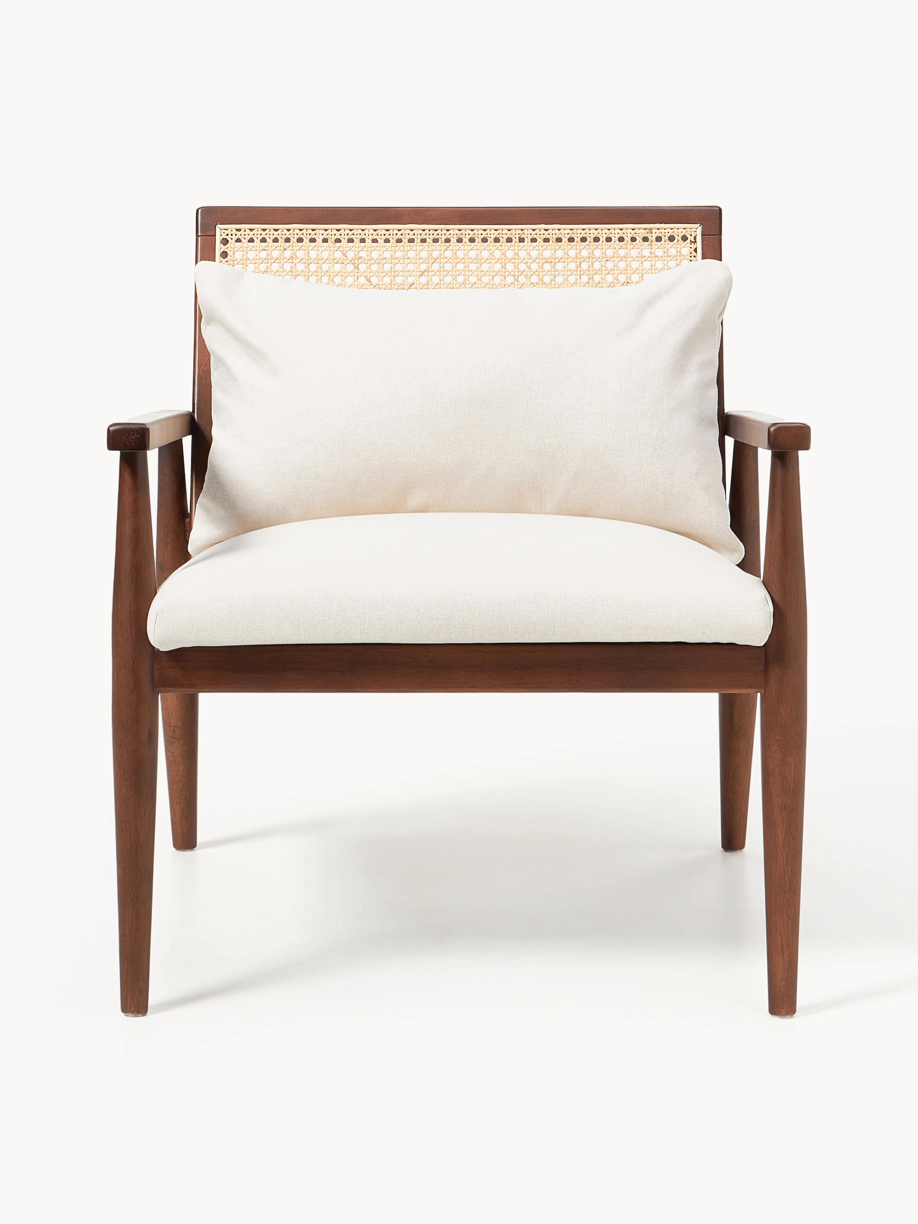 Loungefauteuil Manuell van rubberhout