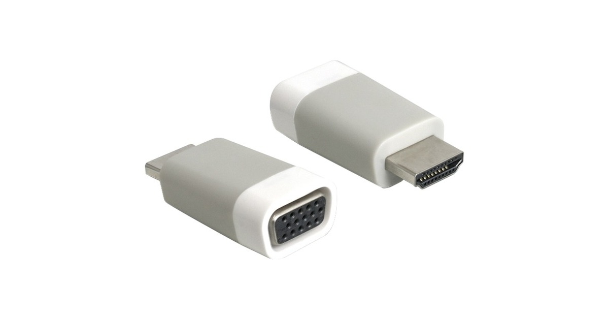 DeLOCKAdapter HDMI naar VGA  (Grijs)