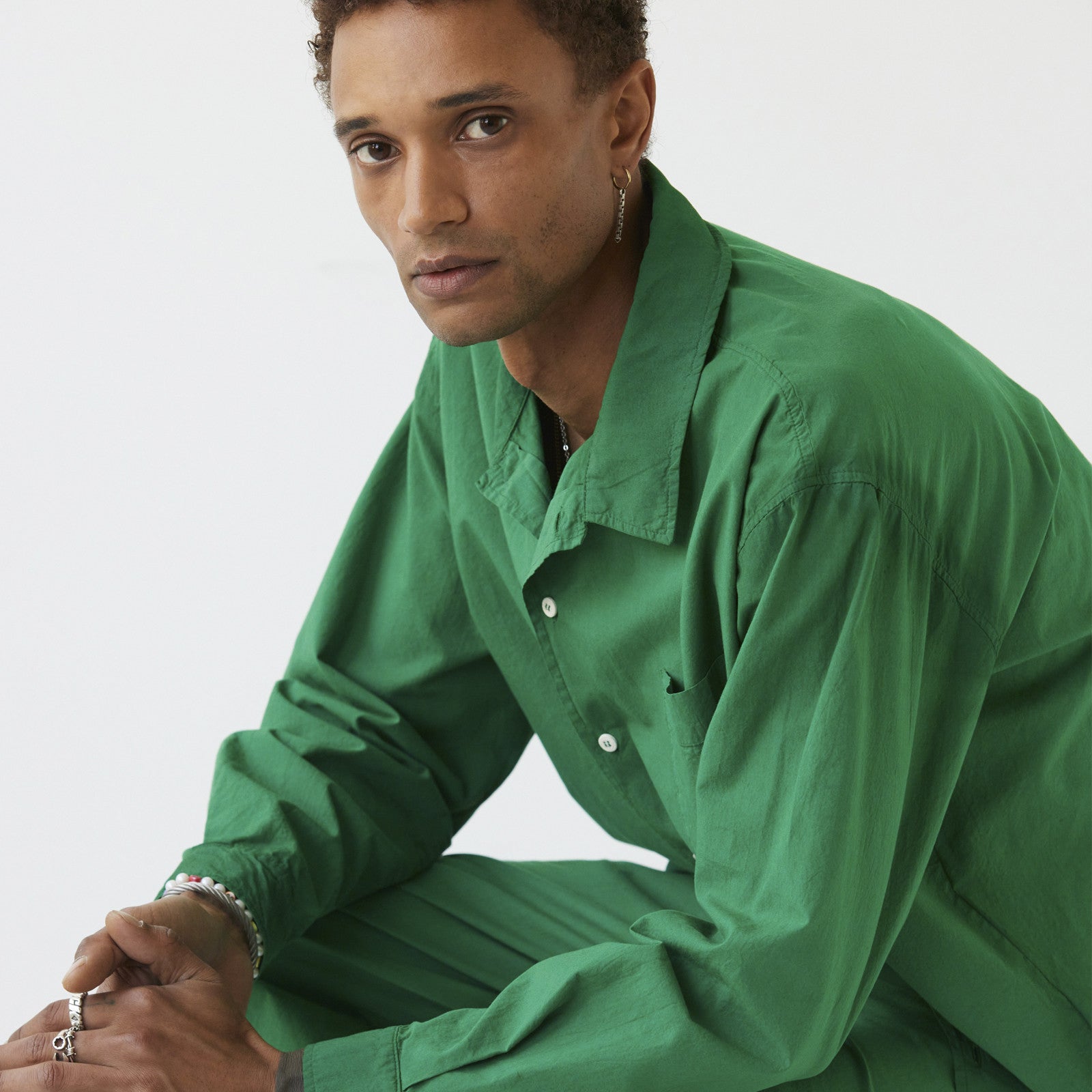 Yoko Shirt longsleeve spinach